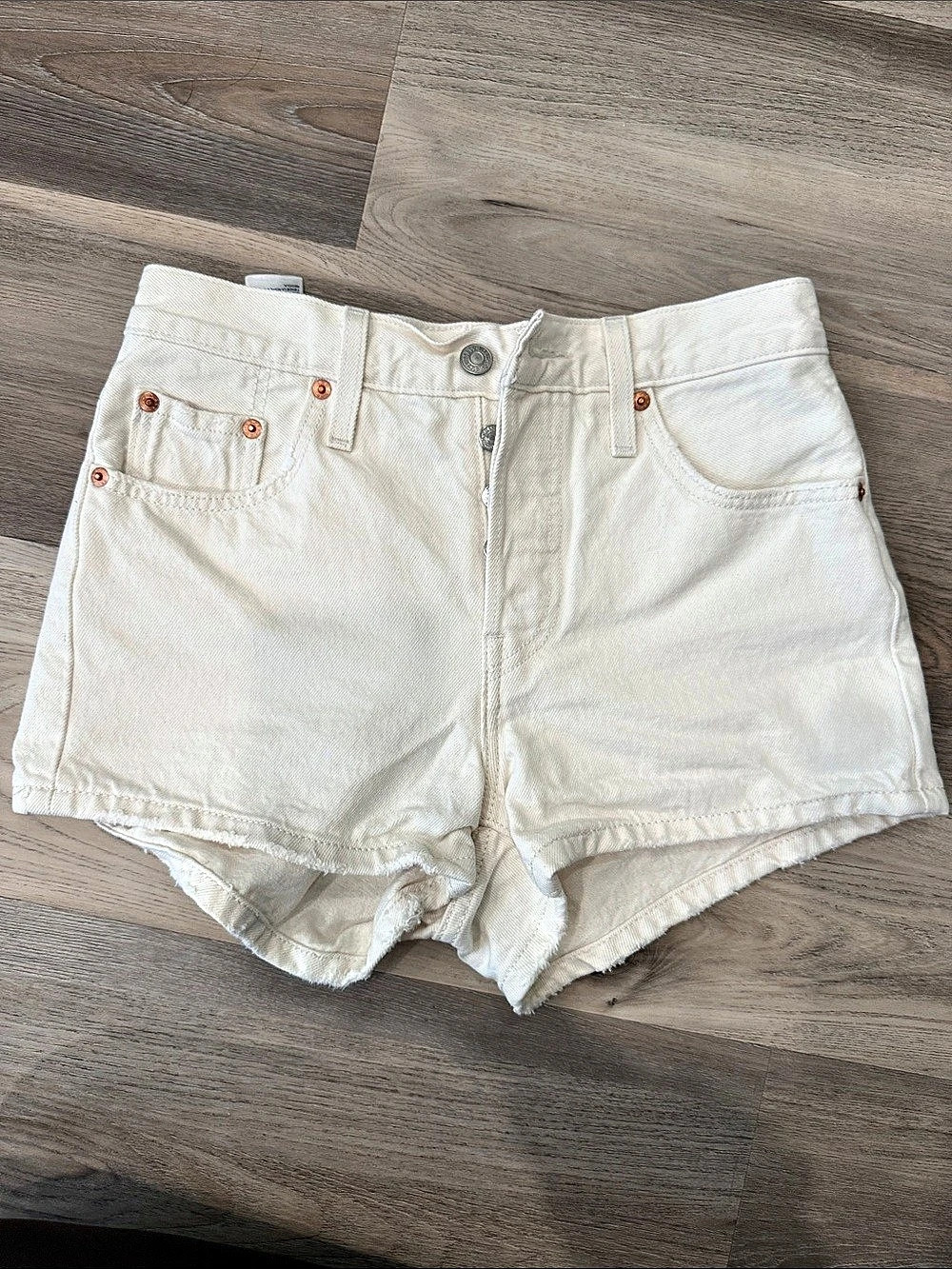 Levi's 501 Original High Rise Denim Shorts Waist 25